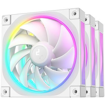 Set 3 Ventilatoare FL12R-3IN1 120MM ARGB Max 2150RPM Alb Set 3 Ventilatoare FL12R-3IN1 120MM ARGB Max 2150RPM Alb
