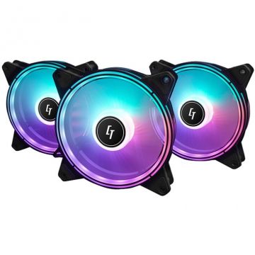 Set 3 Ventilatoare NF-3012-RGB Nova Alb Set 3 Ventilatoare NF-3012-RGB Nova Alb