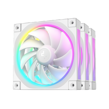 Set ventilatoare Deepcool FL12, 3 x 120mm, 500 - 2150 rpm, iluminare aRGB (Alb) Set ventilatoare Deepcool FL12, 3 x 120mm, 500 - 2150 rpm, iluminare aRGB (Alb)