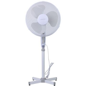 Ventilator cu Picior EHF001WE Hurricane 3 Viteze 50W Alb / Gri Ventilator cu Picior EHF001WE Hurricane 3 Viteze 50W Alb / Gri
