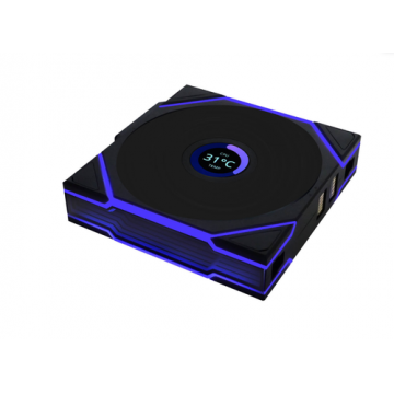 Ventilator Lian Li UNI FAN TL, LCD, Reverse Blade, aRGB, 124 x 120 x 28mm (Negru) Ventilator Lian Li UNI FAN TL, LCD, Reverse Blade, aRGB, 124 x 120 x 28mm (Negru)